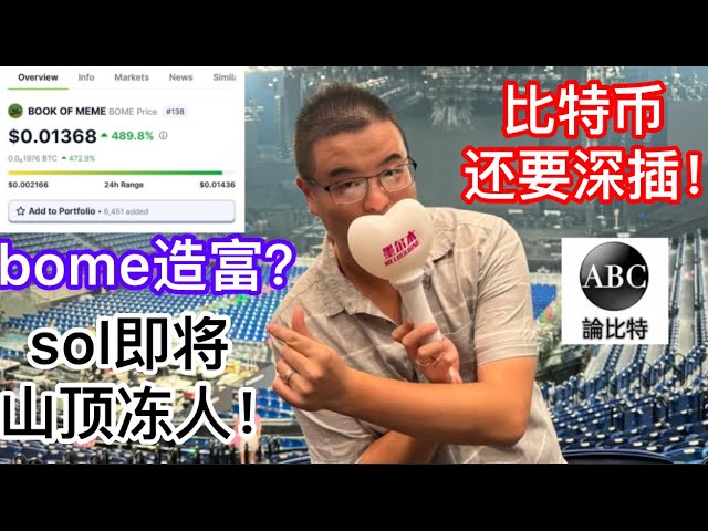 【周杰倫墨爾本演唱會特別版】比特幣跌了需要插針，別急著抄底！準確的墊底位置已經公佈！ Bome三天上線幣安，Sol秀