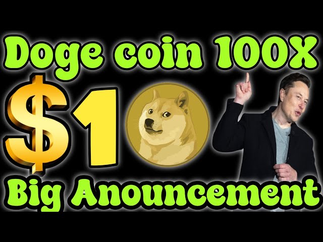 Doge 코인 1달러 곧 ✅ 이익 1000X 다음 5일 🚀 엘론 머스크 트윗 잠깐만 🔥