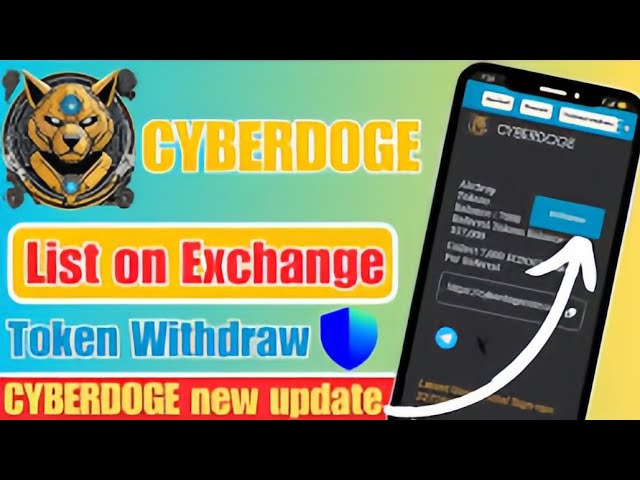 How to withdraw from a cyberdogen token🤔