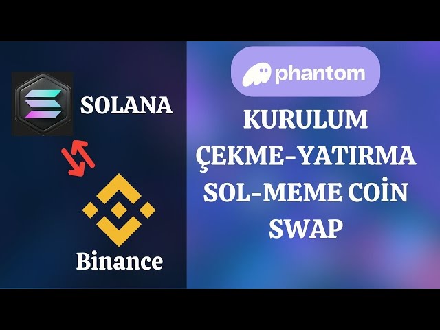 Configuration du portefeuille Phantom Solana. Binance Solana envoyant l'achat de Sol Meme Coin