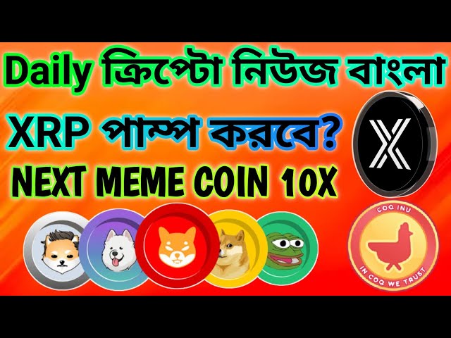 XRP VA POMPER ? | PROCHAIN ​​MOUVEMENT BITCOIN | CRYPTO NOUVELLES BANGLA | RÉSEAU DE GLACE | ALTCOINS | PIÈCE COQ INU MEME