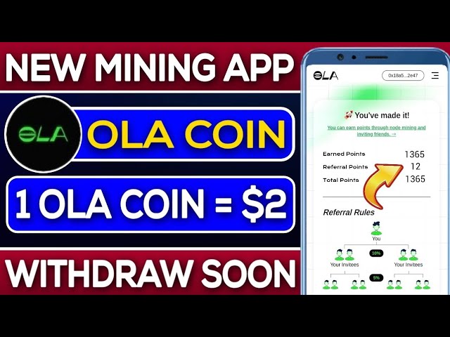 Nouvelle plateforme minière OLA Token | Nouveau largage du jeton OLA | 1 jeton OLA Prix 2 $ | Rizwan Blouch