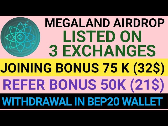 Largage aérien de Megaland | Prix ​​des pièces Megaland | Airdrop terrestre de la métagalaxie | Airdrop de jetons du Magaland