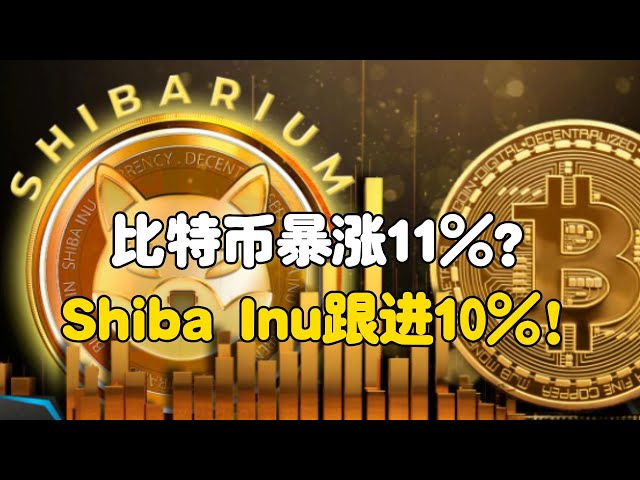 Bitcoin stieg um 11 %, Shiba Inu folgte um 10 %!