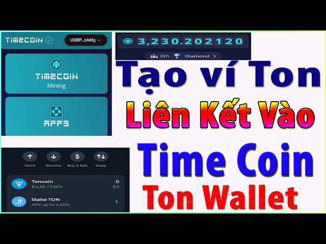 Time Coin Mining Erstellen Sie eine Ton-Wallet und verknüpfen Sie sie mit TimeCoin Mining