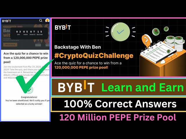 120 Millionen PEPE-Preispool-Belohnung || Bybit Pepe Quiz-Antwort || Bybit lernen und verdienen