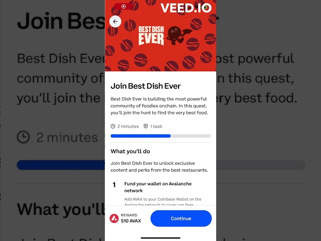 在您的 Coinbase 钱包任务中免费赚取 10 美元 AVAX 代币 💰💰💰