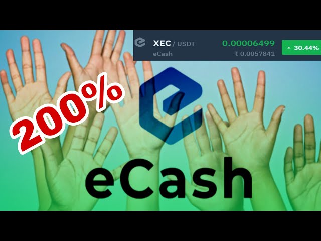 Xec (eCash) ₹1 in 2024 ||Xec coin news today / xec target Today | Ecash (xec) price prediction Hindi