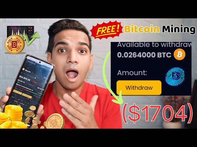 Kostenloses Bitcoin-Mining | 0,0264 Btc ($1704) Abheben 🔥 | Null Investition| Verdienen Sie kostenlose Bitcoin