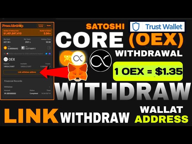 サトシ OEX リンク ウォレット アドレス | OEXコインの出金 |トラストウォレットでオープンエクスコイン出金