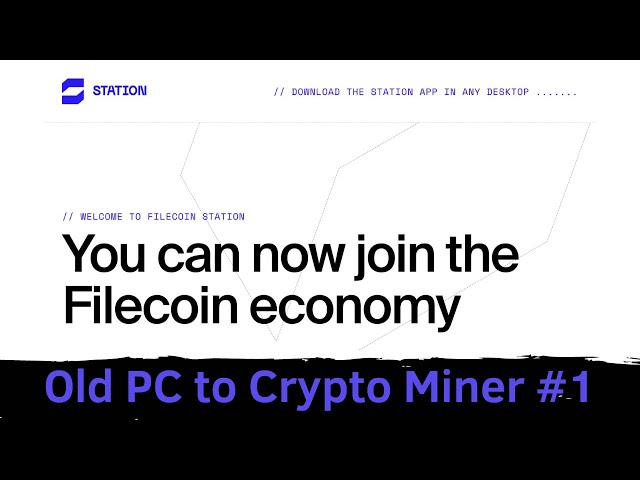 오래된 컴퓨터를 암호화폐 채굴기로 바꿔보세요 #1 - Filecoin Station