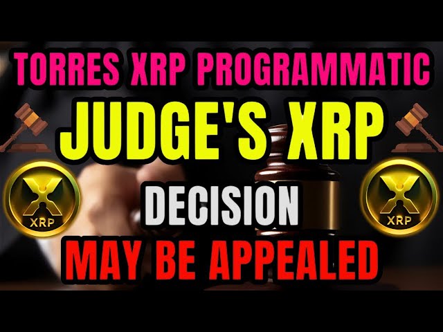 Torres XRP 프로그래밍 방식 판매 결정에 대한 항소가 성공적으로 이루어질 수 있습니다! XRP의 오늘의 빅 뉴스 #xrp