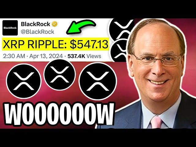 RIPPLE BLACKROCK JUSTE TOUT ACHETÉ POUR 547,13 $ PEU importe !!! - NOUVELLES RIPPLE XRP D'AUJOURD'HUI