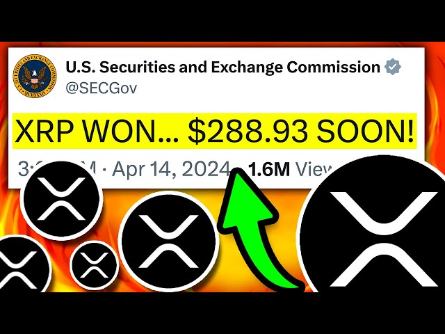 1 分钟前：SEC 与 RIPPLE 首席执行官达成和解！ （已批准 288.93 美元）- 瑞波币 XRP 今日新闻