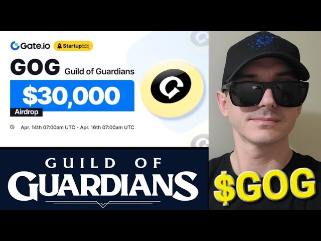 $GOG - GUILDE DES GARDIENS JETON CRYPTO PIÈCE GOG GATE GATE.IO JEU NFTS ETH ETHEREUM ERC20 UNISWAP