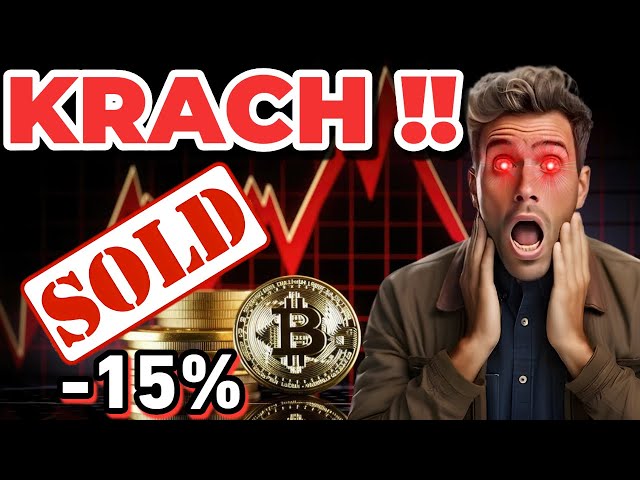 KRYPTO: BITCOIN- UND AKTIENMARKT-Crash naht 😱!? -15 % in 24 Stunden!