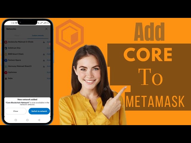 メタマスクウォレットにコアを追加する方法 |メタマスク 2024 にコアを追加