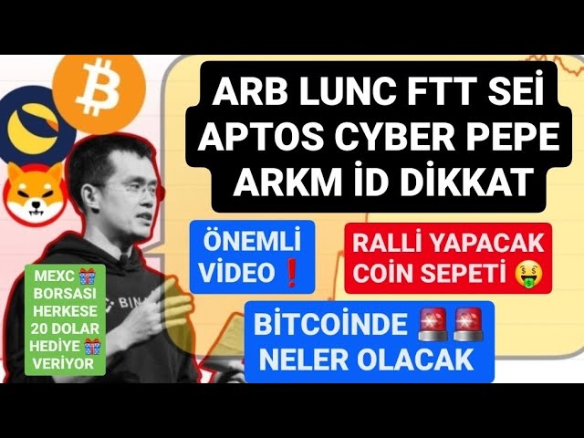 WHAT IS HAPPENING IN BITCOIN🚨COIN BASKET THAT WILL RALLY🚨ARB LUNC FTT SEI APTOS CYBER PEPE ARKM ID ATTENTION