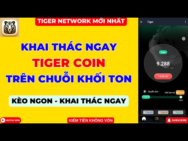 Tiger Network - TON 블록체인에서 Tiger 코인 채굴 - 새로운 확률