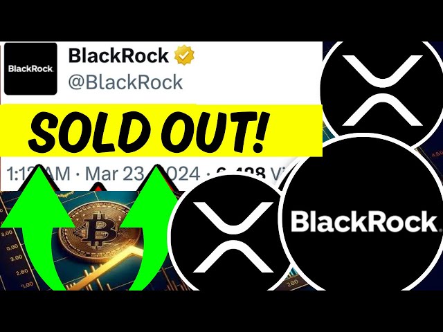 XRP 리플: Blackrock이 다시 한번 엉망이 되었습니다! 그들은 모든 것을 구입했습니다! - 현재 리플 XRP 뉴스