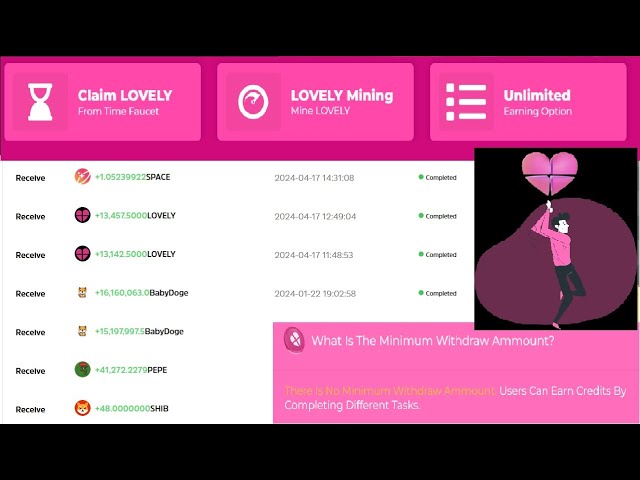 毎日、投資なしで Lovely Coin 1Lak を無料で獲得できますライブプルーフ