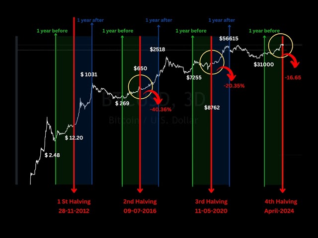 비트코인 반감기 히스테리: 역사가 반복될까요, 아니면 시장 붕괴로 향하고 있을까요?