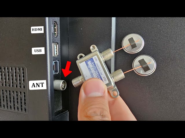 Top 2 homemade antennas with coin battery! Watch all the world's channels in HD!