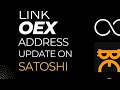 如何在 Satoshi APP 上連結您的 OEX 地址以進行代幣提現