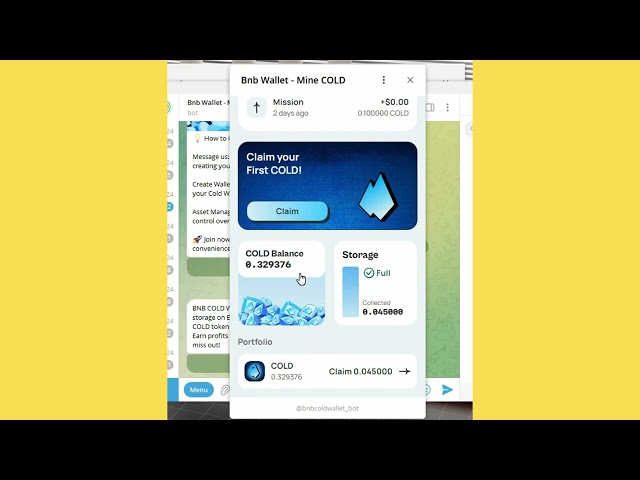 BNB 지갑 광산 콜드 뉴 지갑 텔레그램