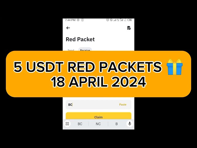 Binance red packet code today | Red packet binance | 5 USDT Binance Coin RED Packets 18 APRIL 2024