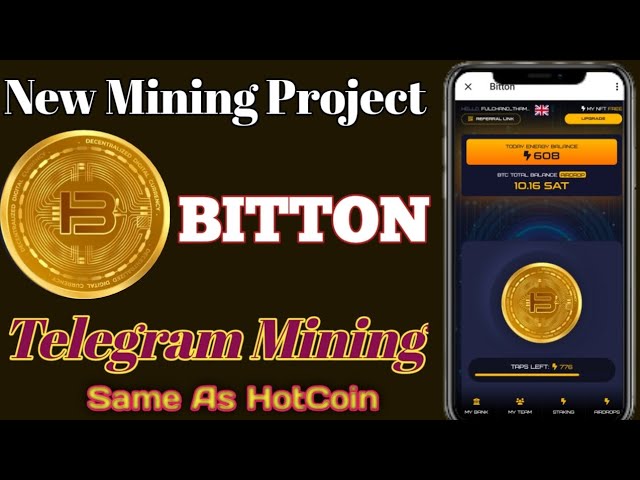 BITTON TELEGRAM MINING | SAME HOT COIN | BITTON FREE MINING PROJECT 2024 | BIT COIN MINING