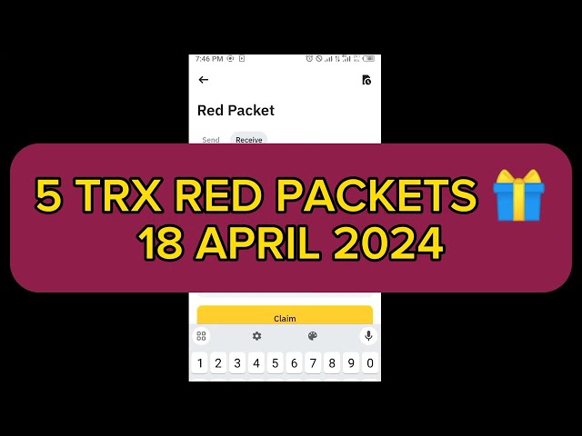 Binance Red Packet Code heute | Rote Paketbinance | 5 TRX Binance Coin RED Pakete 18. APRIL 2024