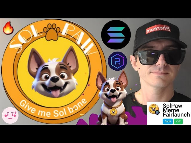 $SOLPAW - SOLPAW MEME JETON CRYPTO PIÈCE SOL PATTE MEMECOIN SOLANA JUPITER RAYDIUM BLOCKCHAIN ​​PINKSALE