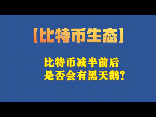 【比特幣生態】比特幣減半前後會出現黑天鵝嗎？