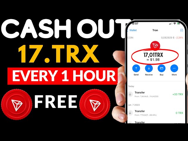 Verdienen Sie jede Stunde kostenlos 17 TRX mit dieser neuen Website zum Verdienen von TRX| Kostenloser trx | Trx-Mining