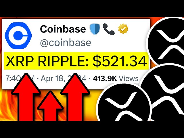 XRP 瑞波币：COINBASE 简直太疯狂了！！！ （本月已批准 521.34 美元）- 瑞波币 XRP 今日新闻