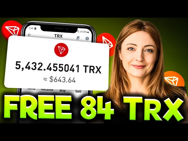 KEINE MINDESTABZAHLUNG 🤑 KOSTENLOS 84,00 TRX ohne Investition | Verdienen Sie kostenlose Tron-Münzen