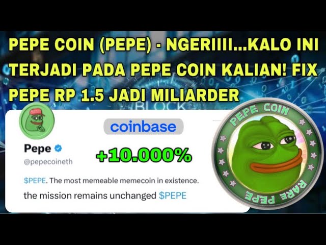 PEPE COIN (PEPE) - 恐ろしい...これがあなたのPEPE COINに起こったとき! PEPE RP 1.5を修正して億万長者になろう