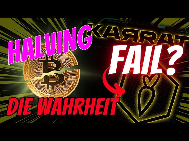 Bitcoin réduit de moitié - ÉCHEC du lancement de la pièce KARRAT ? Et plus de TOP Crypto News ! (Jeux allemand)