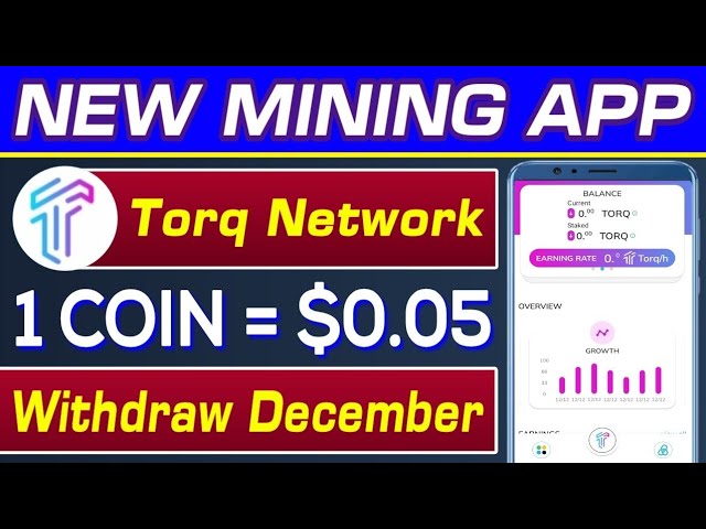 Torq Network Neue Mining-App 2024 | Torq-Token-Abhebung Dezember | 1 Münze = 0,05 $ | Rizwan Blouch