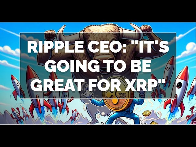 리플 CEO: "XRP에 아주 좋을 것입니다"