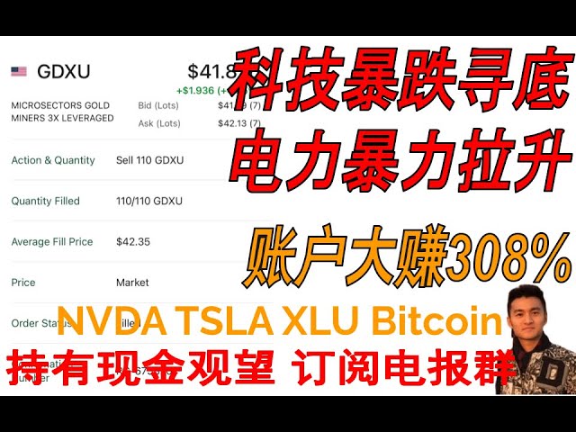 La technologie s’effondre et trouve le fond ! La puissance monte violemment ! Code de remboursement de la coopération officielle NVDA TSLA XLU Bitcoin Futu : J3JYGKWQ Code d'invitation MOOMOO : C4VL66EM