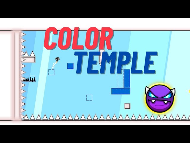 "Temple des couleurs" par PolikYT [avec pièce de monnaie] (Platformer Demon) | Géométrie Dash 2.2