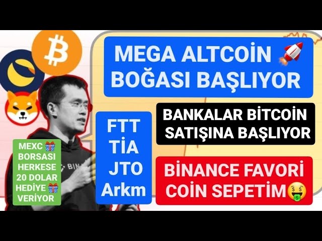 MEGA ALTCOIN BULL IS BEGINNING🚨BANKS ARE STARTING TO SALE BTC🚨BINANCE MY FAVORITE COIN CART🚨FTT TIA JTO