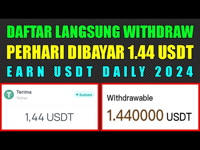 SEVERE CRAZY!! REGISTER DIRECTLY WD, PAID 1.44 USDT PER DAY - CRYPTO NEWS