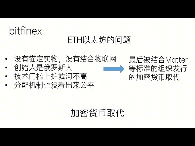 為什麼我不建議購買比特幣來獲利？ ETH以太坊的問題，初步確定USTD是以色列資金離開埃及的海中旱地。