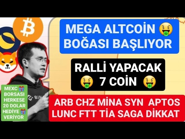 MEGA ALTCOIN BULL BEGINNT🚨7 MÜNZEN WERDEN SICH ERHOLEN🚨ARB CHZ MİNA SYN APTOS LUNC FTT TİA SAGA ACHTUNG