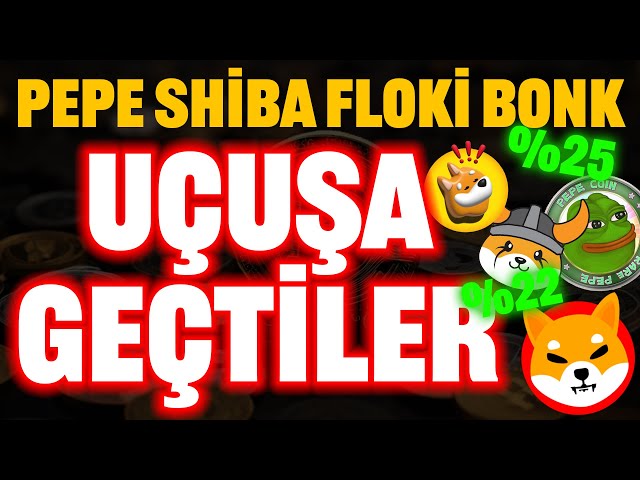 THEY TOOK FLY!! PEPE SHIBA FLOKİ DOGE BONK RISE HAS COME BUT?! #floki #bonk #dogecoin #shiba #shib