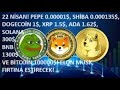 4 月 22 日🚀马斯克开设庄园：DOGE $1、PEPE $0.0001、SHIB $0.00135、ADA $1.62、SOL $300 XRP $1.5🔥