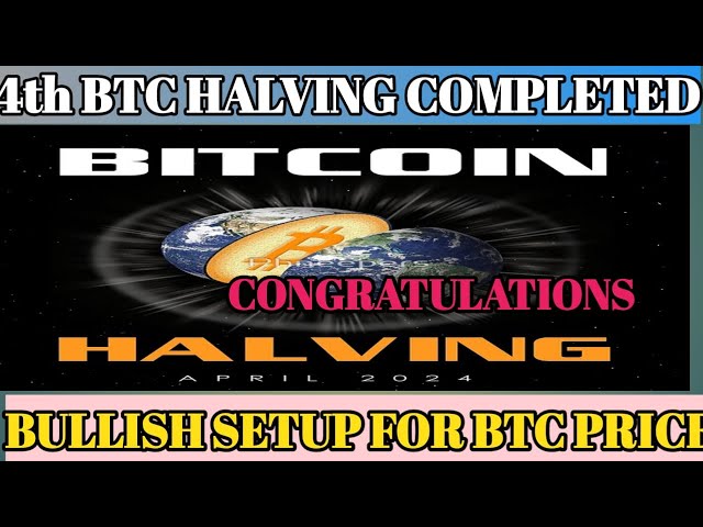 BTC HAVLING ABGESCHLOSSEN || 4. HALVING FERTIG ||2024